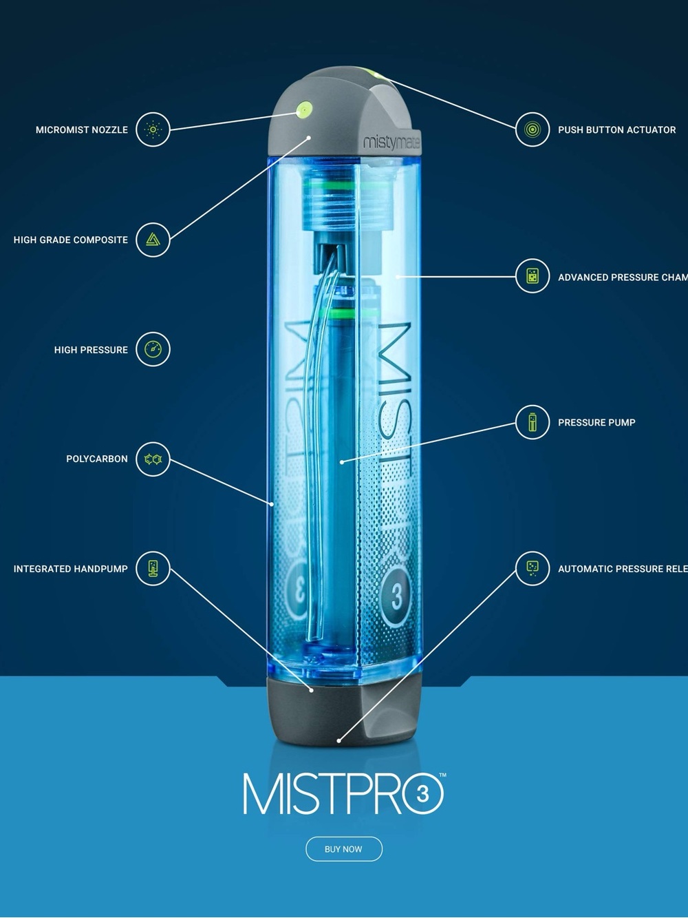 MistyMate Mistpro 3 Personal Mister - Picture 2 of 11